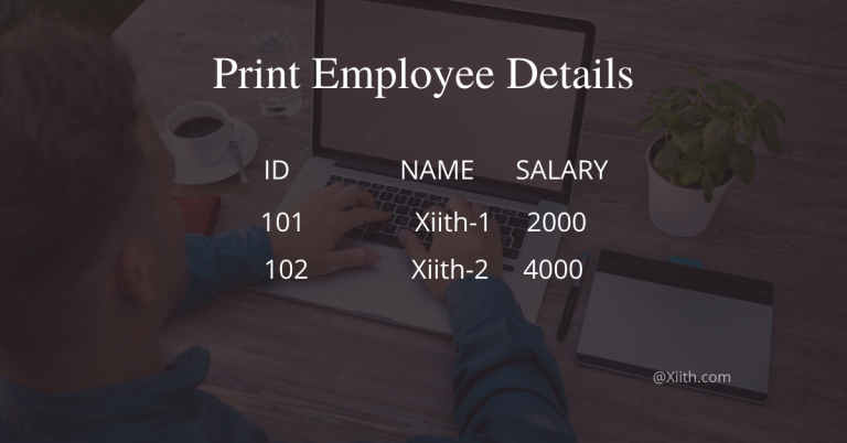 java-program-to-print-5-employee-details-using-class