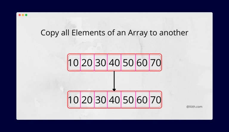 c-program-to-copy-all-elements-of-an-array-to-another-array